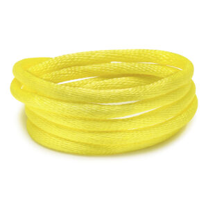 Cordões de cetim-Cor_ Amarelo 004 Rolo