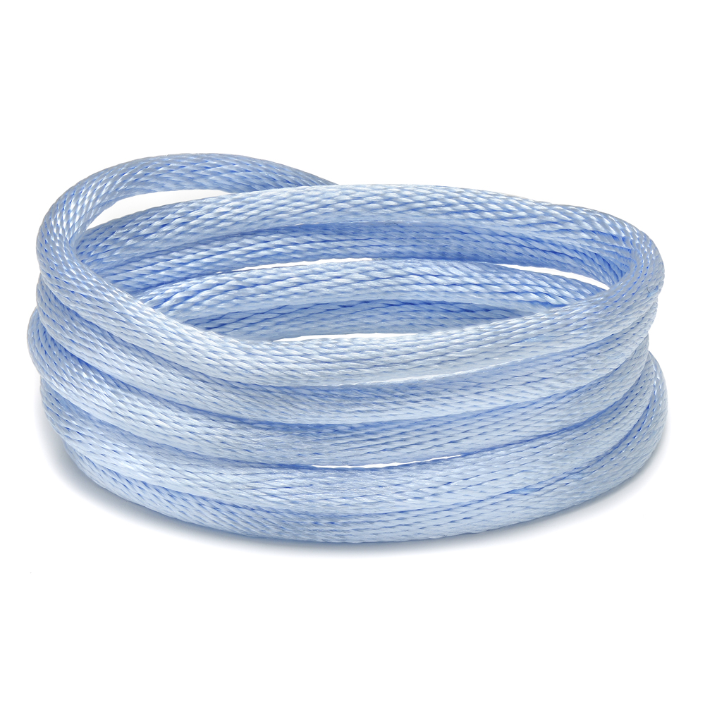 Cordões de cetim-Cor_ Azul Claro 156 Rolo
