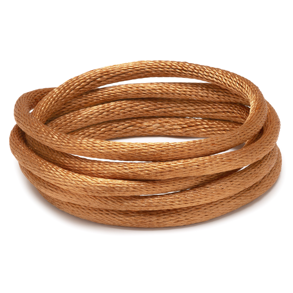 Cordões de cetim-Cor_ Cobre 150 Rolo