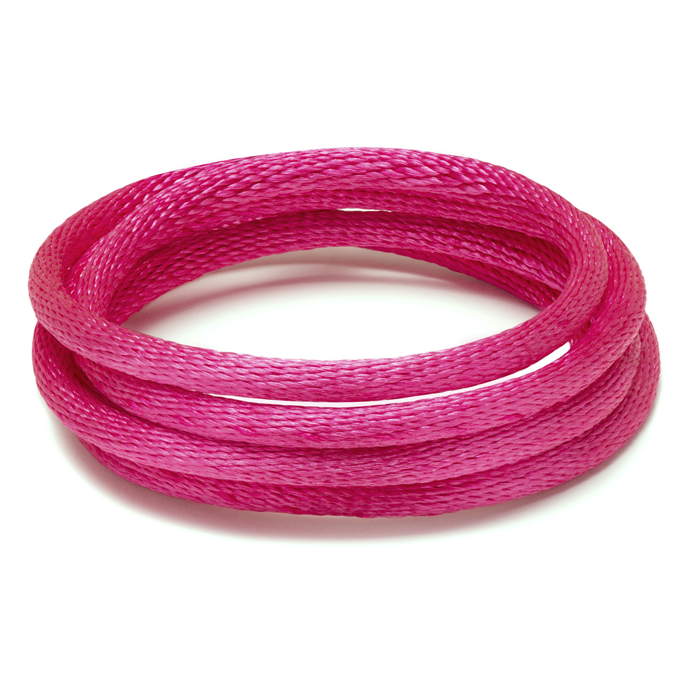 Cordões de cetim-Cor_ Pink 008 Rolo