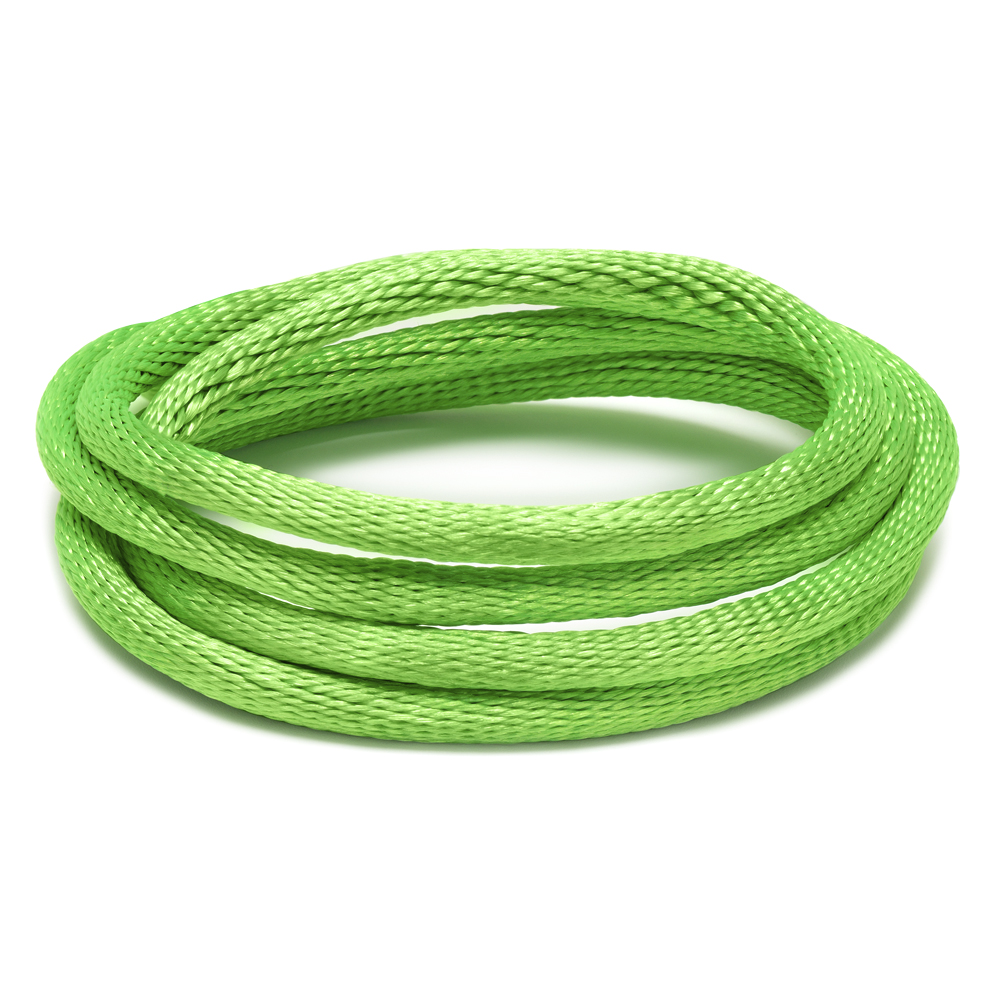 Cordões de cetim-Cor_ Verde Neon 160 Rolo