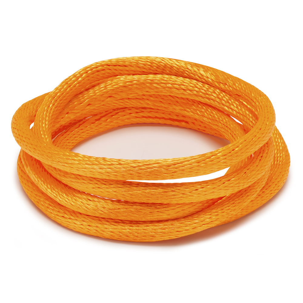 Cordões de cetim-Cor_ laranja013 Rolo