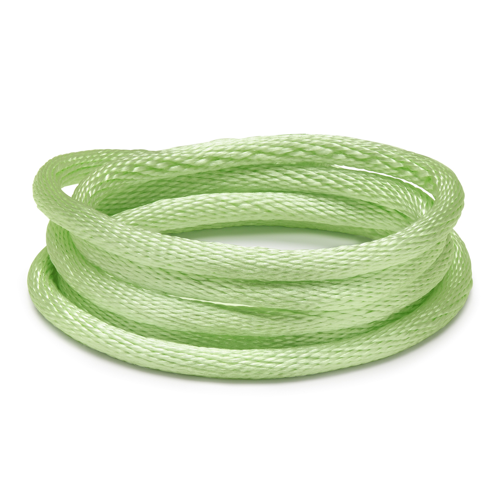 Cordões de cetim-Cor_ verde Claro 159 Rolo