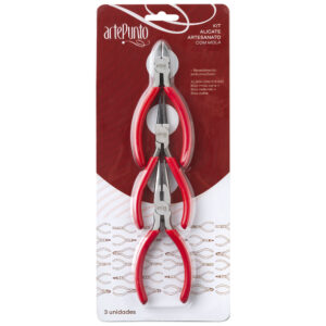 Kit Alicates - Bico Corte - Meia Cana - Redondo